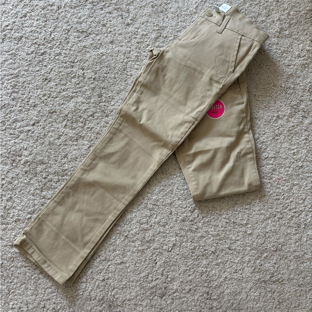 The Childrens Place Kids Uniform Stretch Chino Pants - Tan - Picture 2 of 6